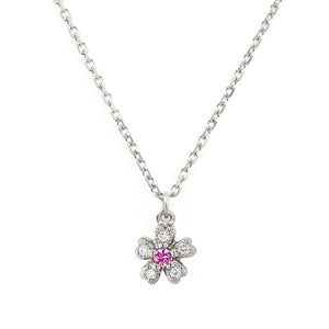 “sakura”<br>Pink Sapphire Necklace<br>1253B