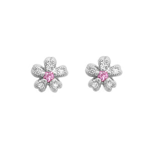 “sakura”<br>Pink Sapphire Earrings<br>1252B