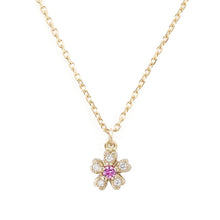 Load image into Gallery viewer, “sakura”&lt;br&gt;Pink Sapphire Necklace&lt;br&gt;1253B
