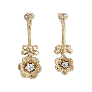 1518A<br>“Anemone”<br>Diamond Earrings