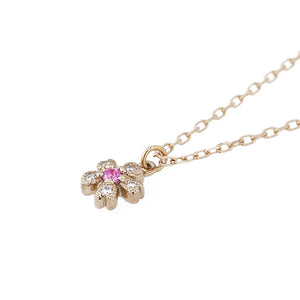 “sakura”<br>Pink Sapphire Necklace<br>1253B