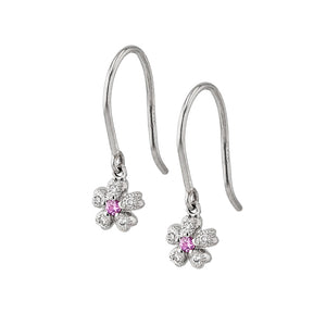 “sakura”<br>Pink Sapphire Earrings<br>1252B